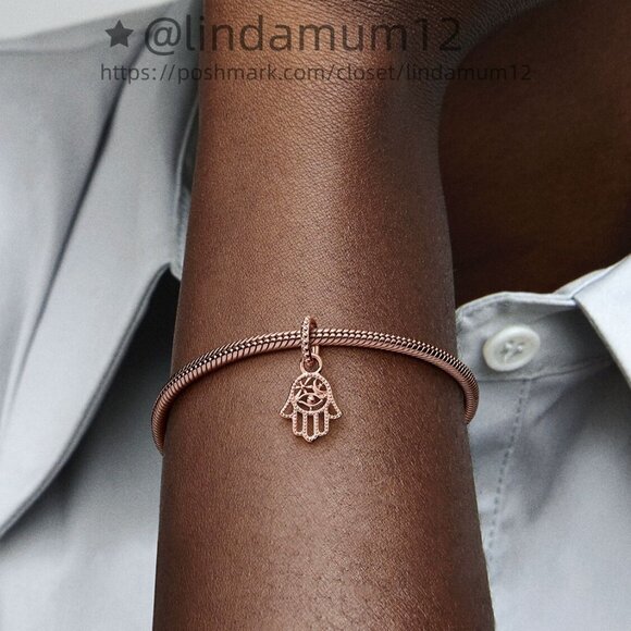 Pandora Protective Hamsa Hand Dangle Charm - Picture 4 of 5